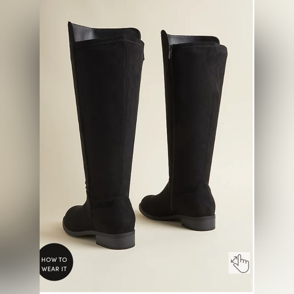 Size 10.5 Black boots from Torrid. New, never worn. - Picture 3 of 5
